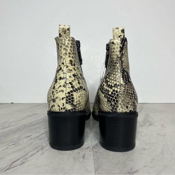 New! Blondo Elvina Snakeskin Leather Bootie 8.5 - Picture 3 of 14